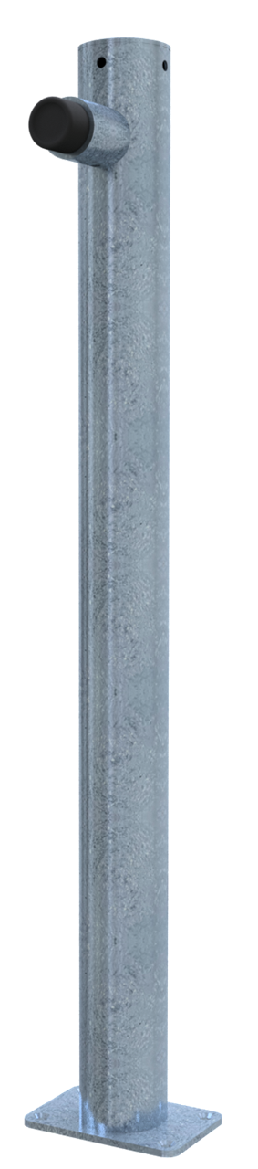Schake Stâlp de protecție, Ø 76 × 2,6 mm, Ø 76,1 mm, oțel zincat la cald, fix