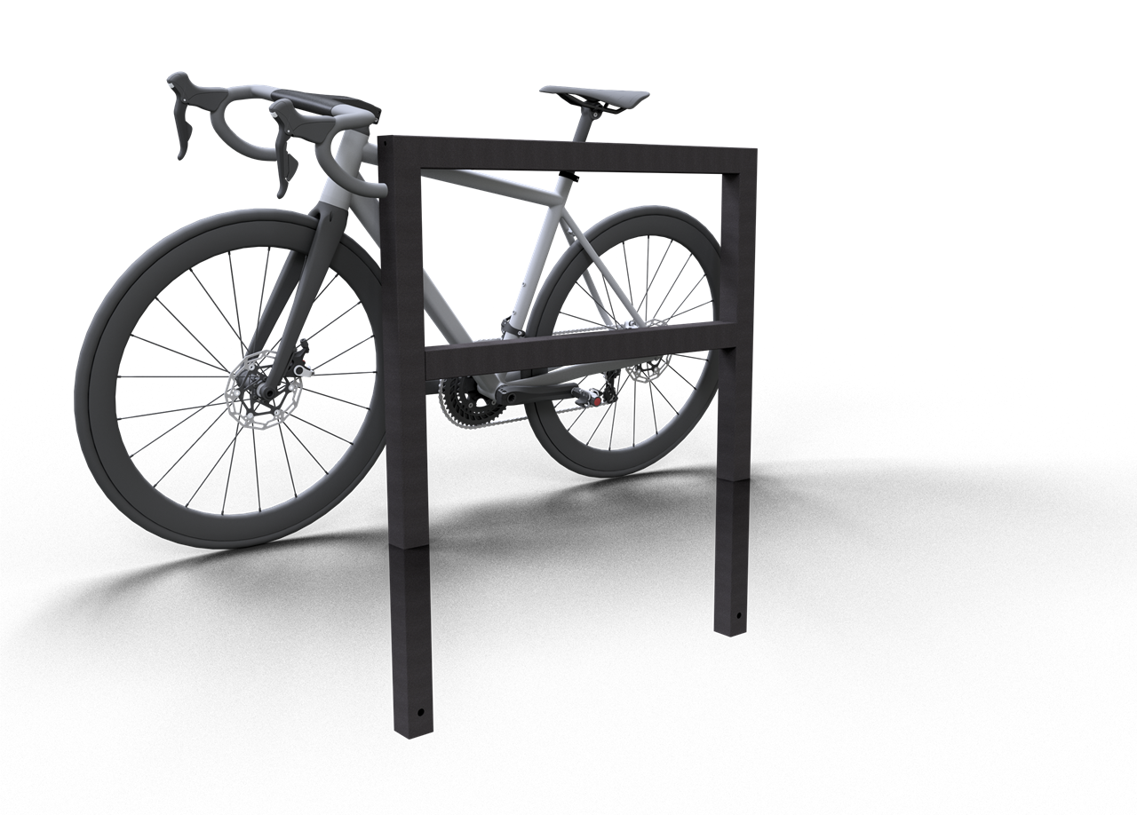 Schake Suport pentru biciclete, DB 703, 60 × 60 mm, oțel zincat la cald, pentru betonare, cod 455_100B