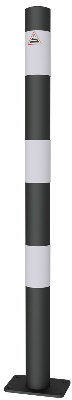 Schake Stâlp de protecție, tip 2, DB 703, Ø 60 mm, 100 × 150 mm, oțel zincat la cald