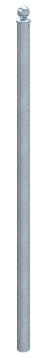 Schake Balustradă de protecție, Ø 60 mm, 100 × 150 mm, oțel zincat la cald, fix, pentru betonare, cod 419_602