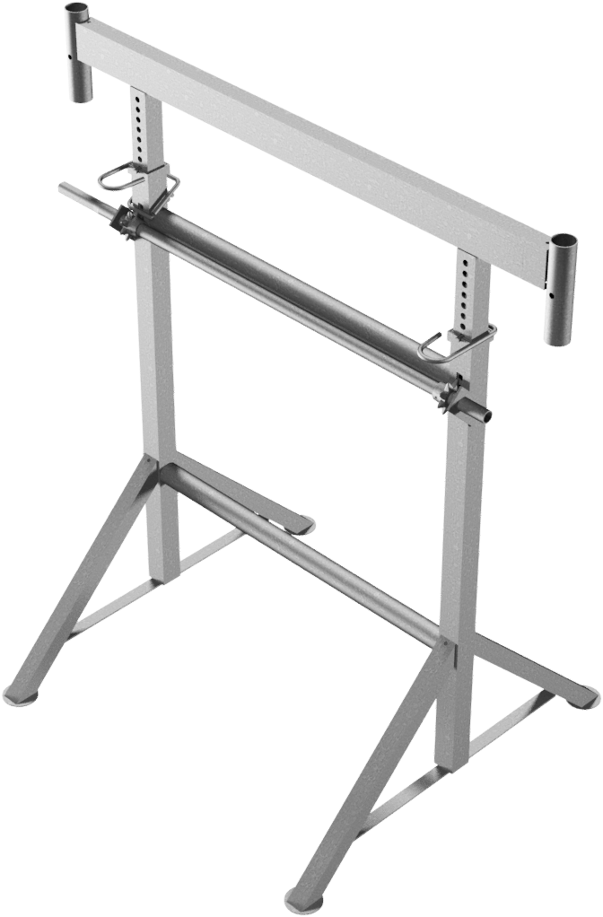 Schake Capră de schelă, K1200, Ø 48,3 mm, 1424 × 1206 × 595 mm, oțel zincat, pliabil
