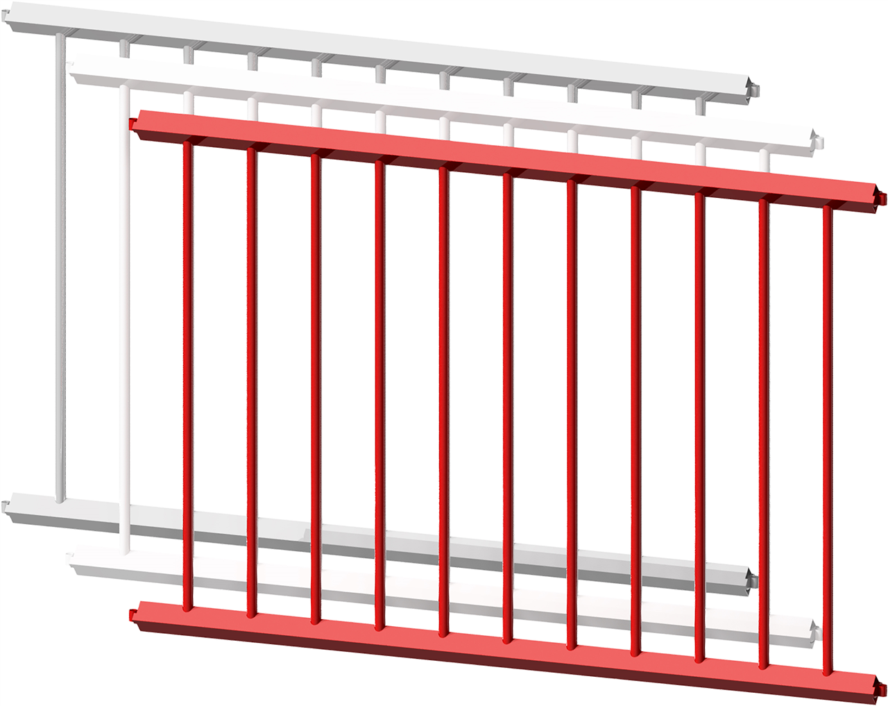Schake Balustradă de siguranță, oțel zincat la cald, cod 418_07