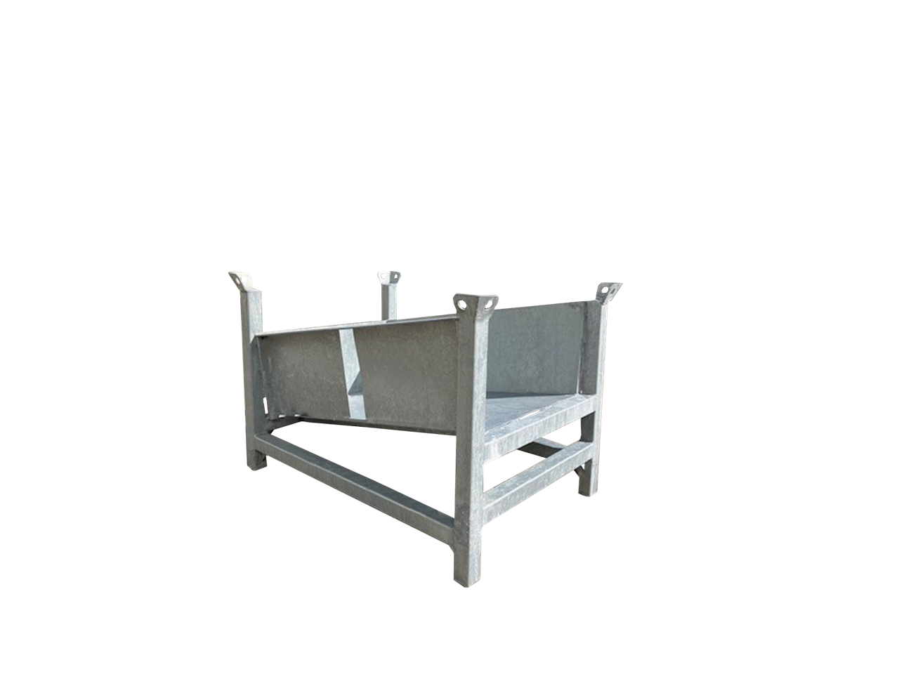 Schake Palet pentru depozitare și transport, 1200 × 800 × 620 mm, oțel zincat