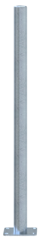Schake Balustradă de protecție, Ø 60 mm, 100 × 150 mm, oțel zincat la cald, fix, cod 419_601