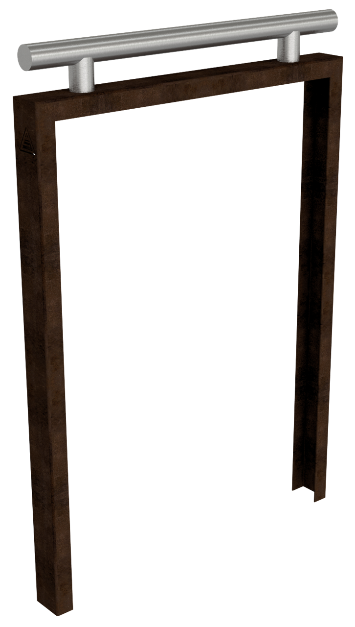 Schake Bornă din oțel Corten, set, 80 × 40 mm, oțel inoxidabil, cod 4450_175