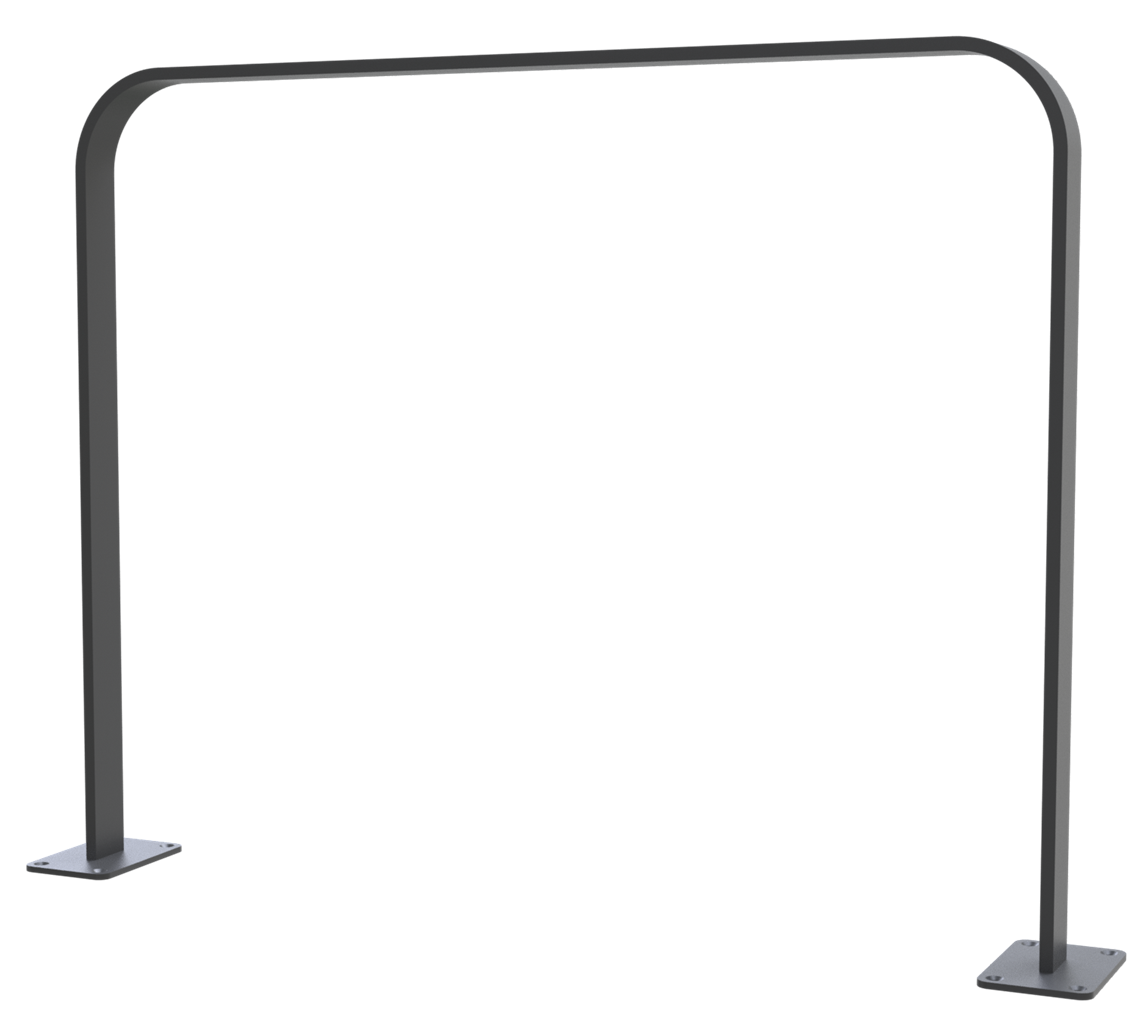 Schake Suport pentru biciclete, DB 703, 50 × 12 mm, 80 × 12 mm, oțel zincat la cald, fix, cod 4050_100BP