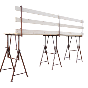 Schake Capră de schelă, set, 240 × 2500 × 45 mm, pliabil
