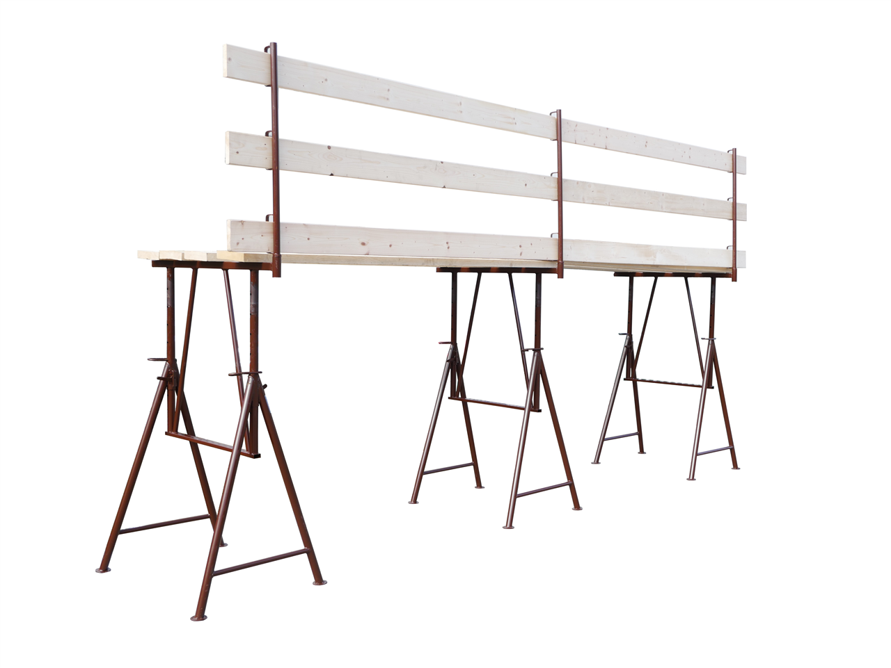 Schake Capră de schelă, set, 240 × 2500 × 45 mm, pliabil