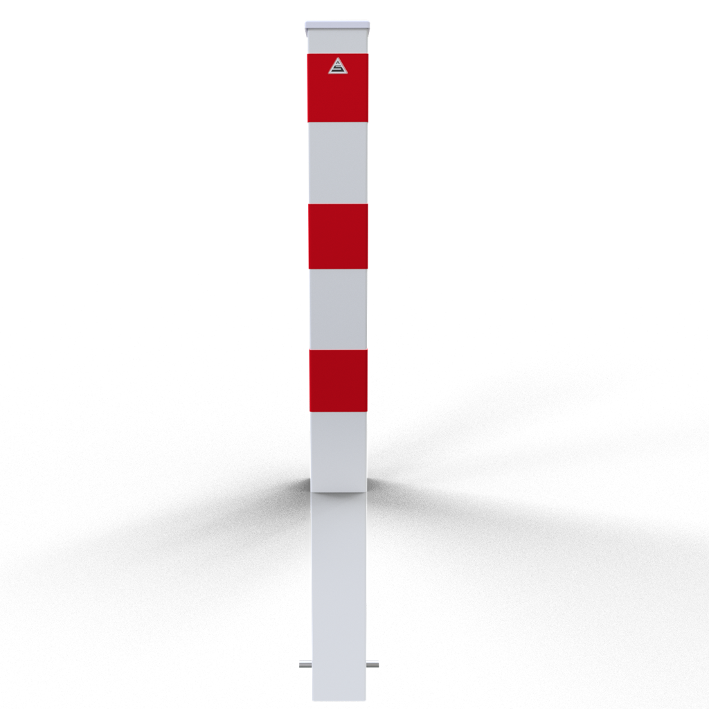 Schake Stâlp de protecție, 100 × 100 × 3 mm, oțel zincat la cald, fix, pentru betonare, cod 40100B