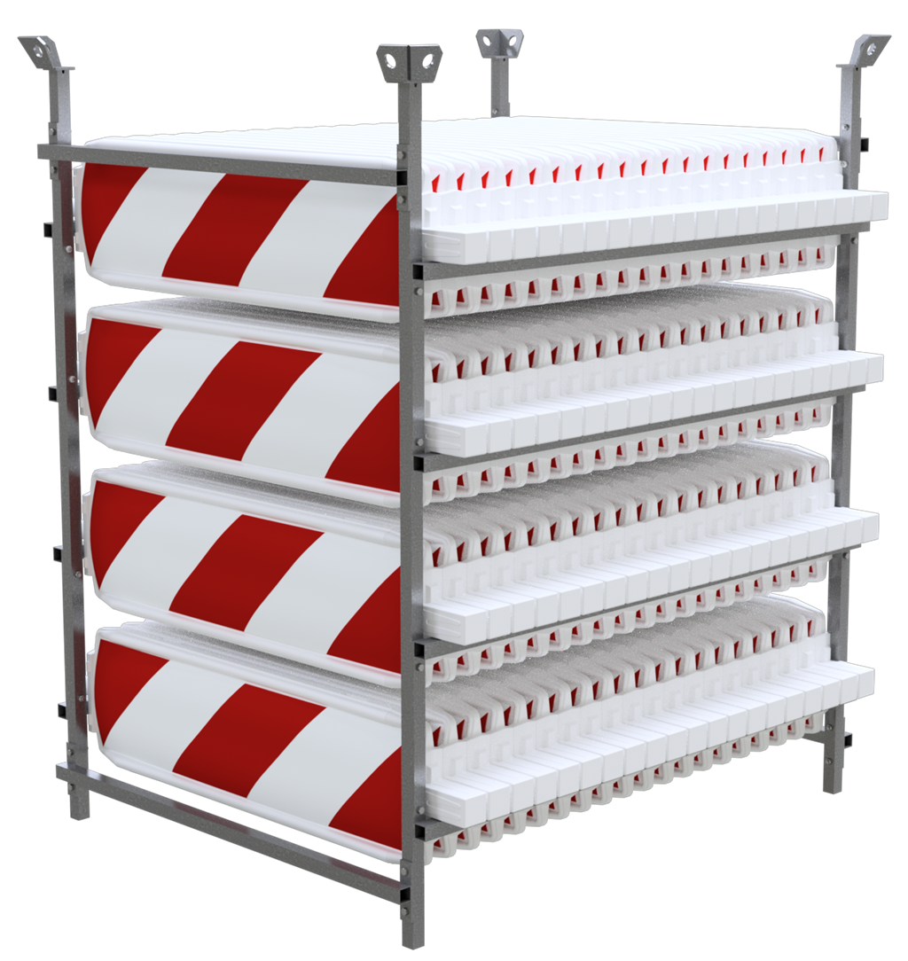 Schake Panou de semnalizare rutieră, set 80 buc., tip 60, plastic, cod 360552R-80-SET