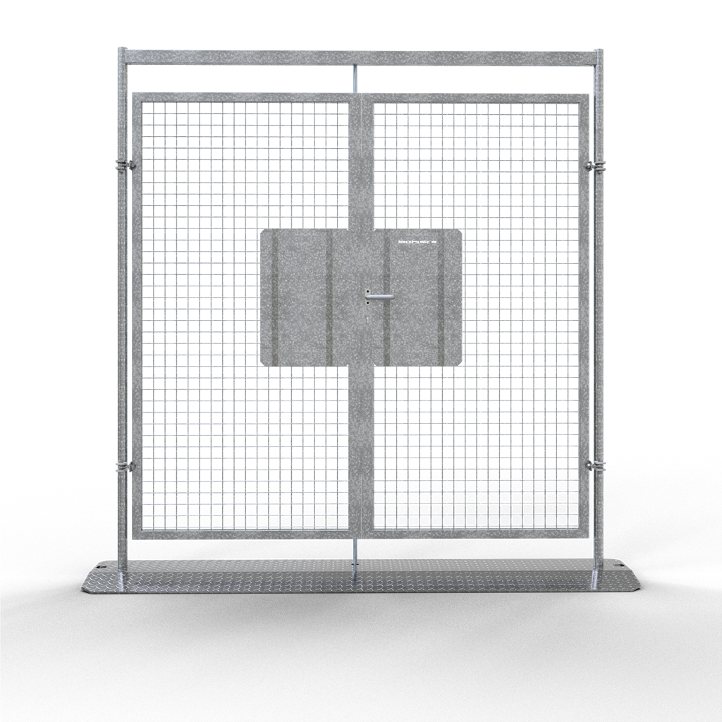 Schake Poartă pentru gard mobil, tip D, 2,10 m, 2,30 m, mobil