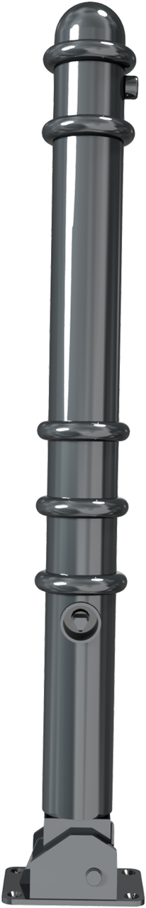 Schake Bornă de protecție, seria 479B, RAL 7016, Ø 76 mm, 100 × 150 mm, oțel zincat la cald, cod 479FUB+1