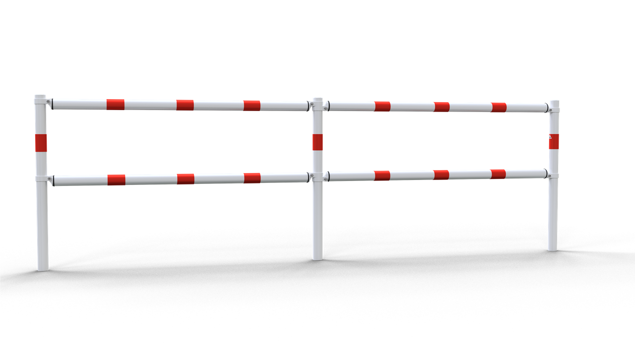 Schake Balustradă de protecție, Ø 60 mm, 100 × 150 mm, oțel zincat la cald, fix, pentru betonare, cod 419_600B
