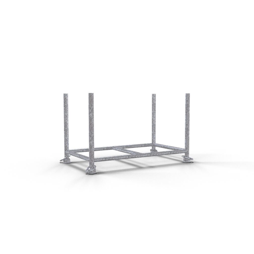 Schake Palet pentru depozitare și transport, Ø 57 mm, Ø 48,3 mm, oțel zincat, cod 50120-0