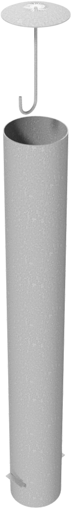 Schake Bornă de protecție, Ø 193 × 3,6 mm, oțel zincat la cald, fix, pentru betonare, cod 40191A
