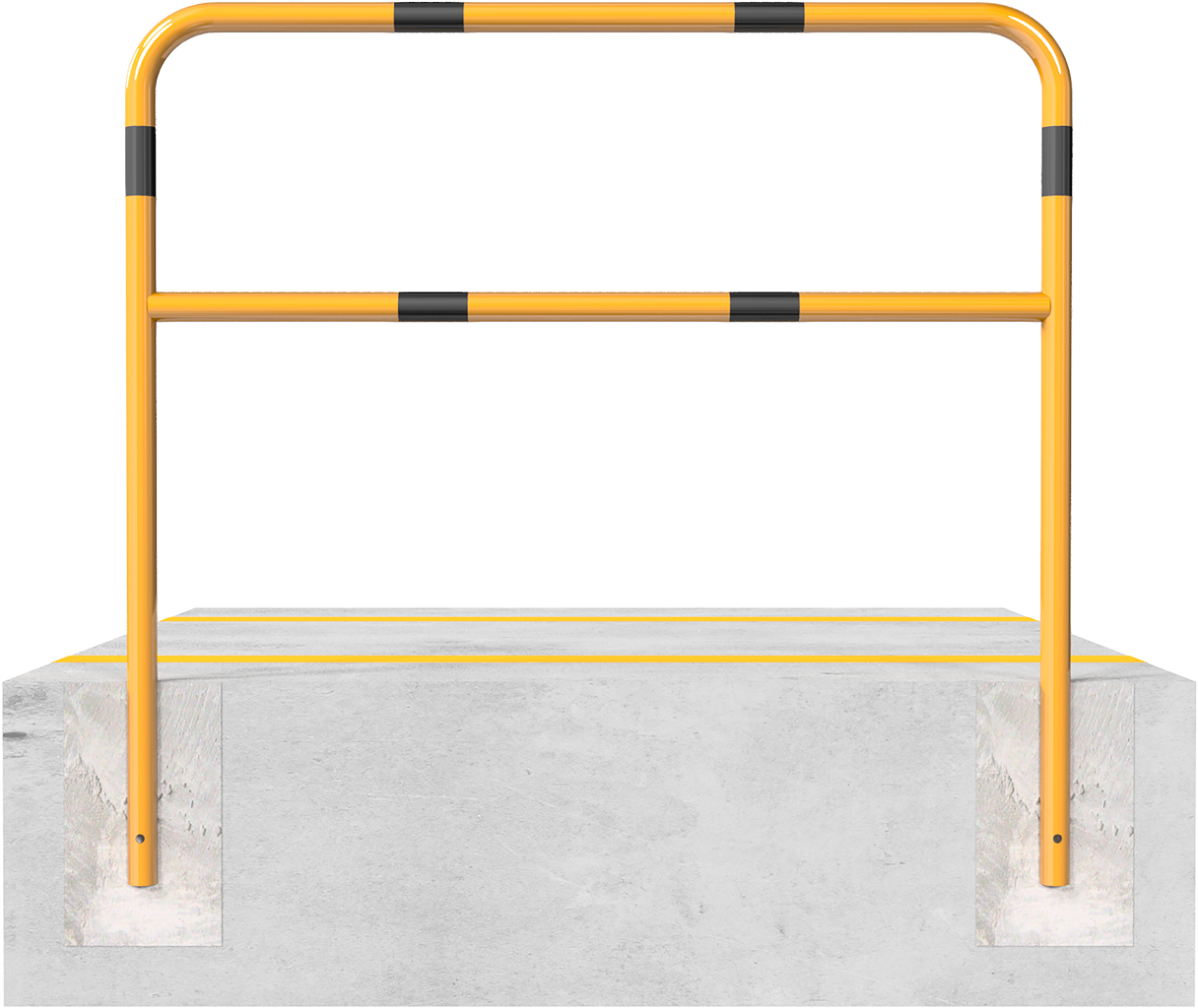 Schake Barieră pentru parcare, Ø 48 × 2,5 mm, oțel zincat la cald, pentru betonare, cod 448_32BG