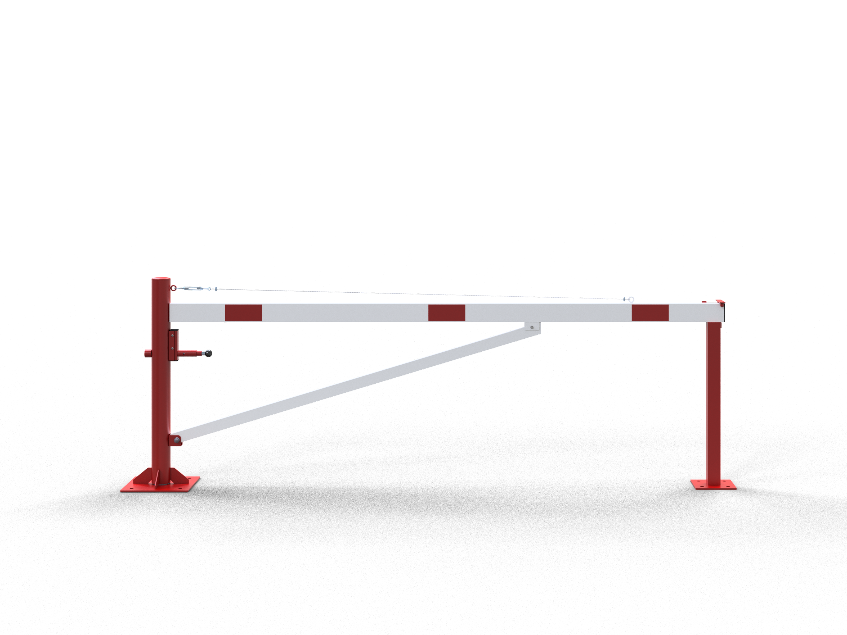 Schake Barieră batantă, Ø 102 mm, 100 × 50 mm, oțel zincat la cald, fix, cu închidere, cod 4213_30VBP