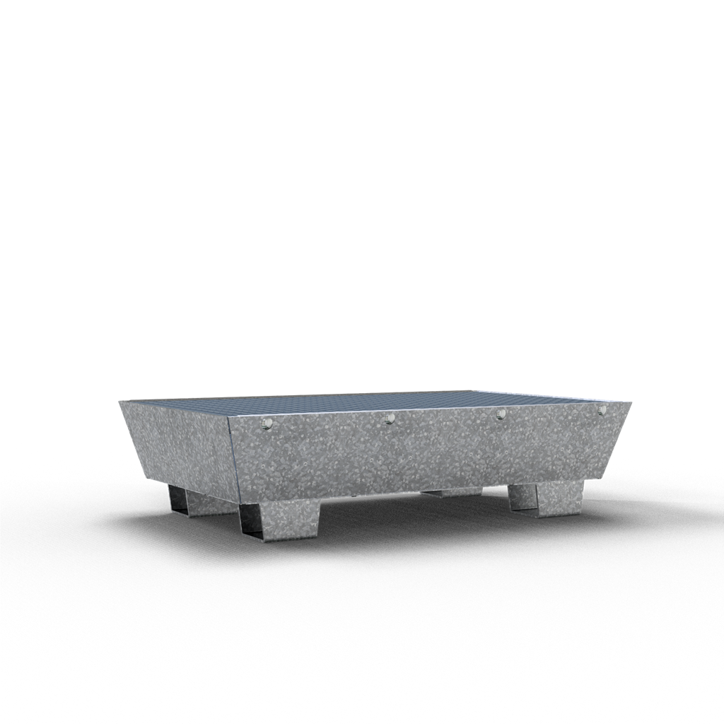 Schake Tavă colectoare, tip S80, 1040 × 660 × 270 mm, 1040 × 660 mm, oțel zincat la cald, demontabil