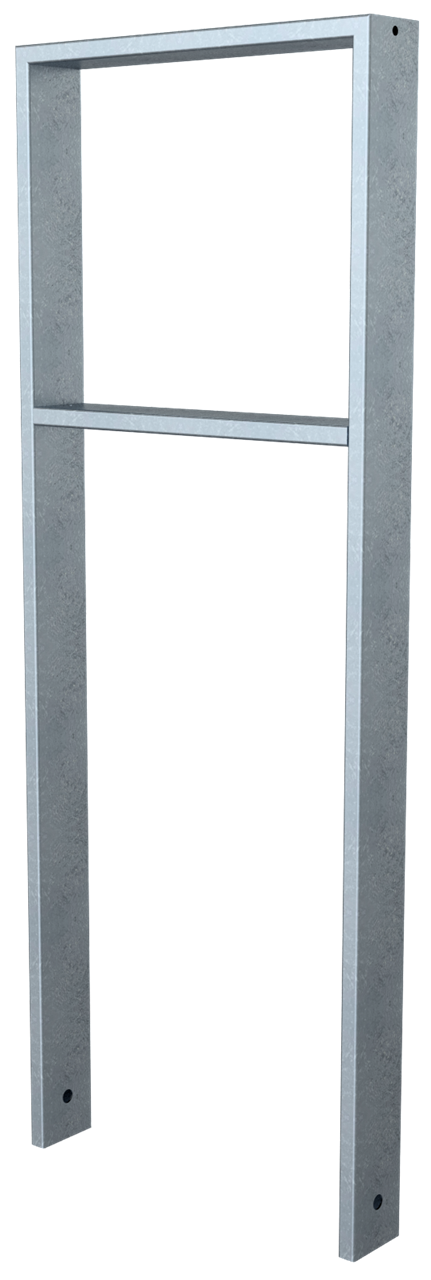 Schake Suport pentru biciclete, DB 703, 80 × 20 mm, oțel zincat la cald, pentru betonare, cod 459_045