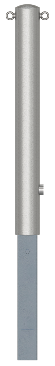 Schake Stâlp de protecție, Ø 102 mm, oțel inoxidabil, zincat la cald, demontabil, cu închidere, cod 40103F+2