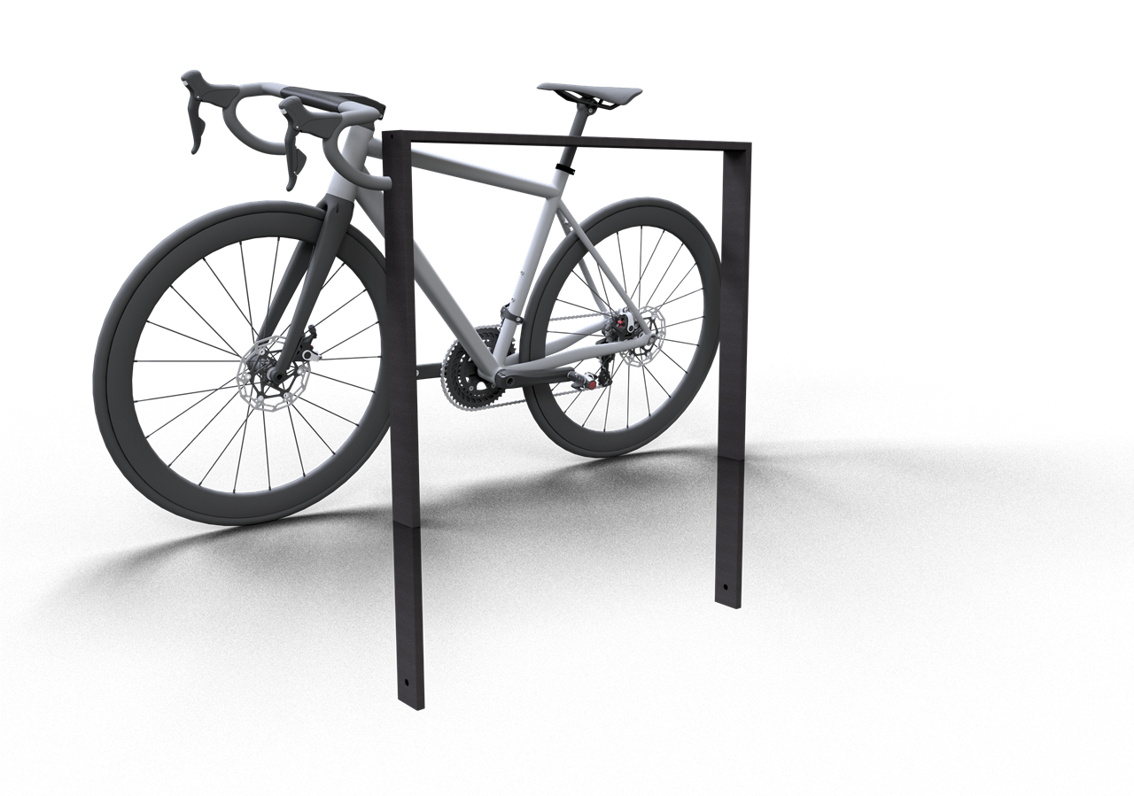 Schake Suport pentru biciclete, DB 703, 80 × 20 mm, oțel zincat la cald, pentru betonare, cod 458_100B