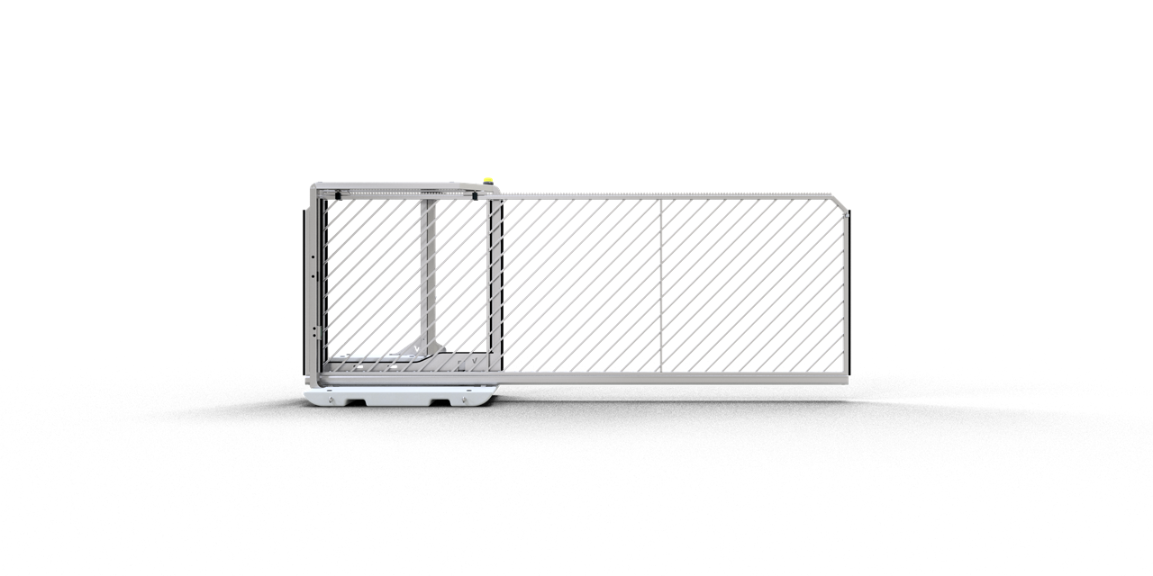 Schake Poartă culisantă, 6750 × 1200 × 2360 mm, 5750 × 1200 × 2360 mm, oțel zincat, mobil, cod 3BGS35B-EM