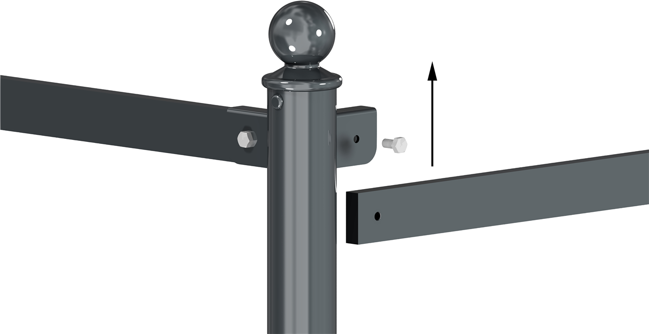 Schake Balustradă de protecție, DB703, oțel zincat la cald, fix, cod 40673B