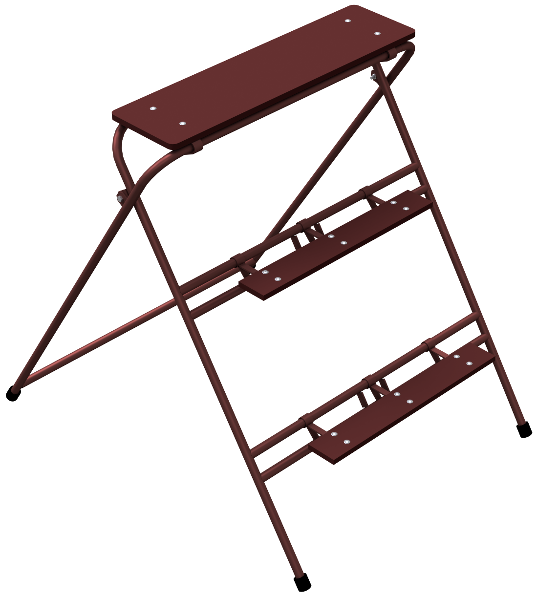 Schake Capră sau treaptă de șantier, Ø 26,9 mm, 1,20 m, oțel, cod 10154