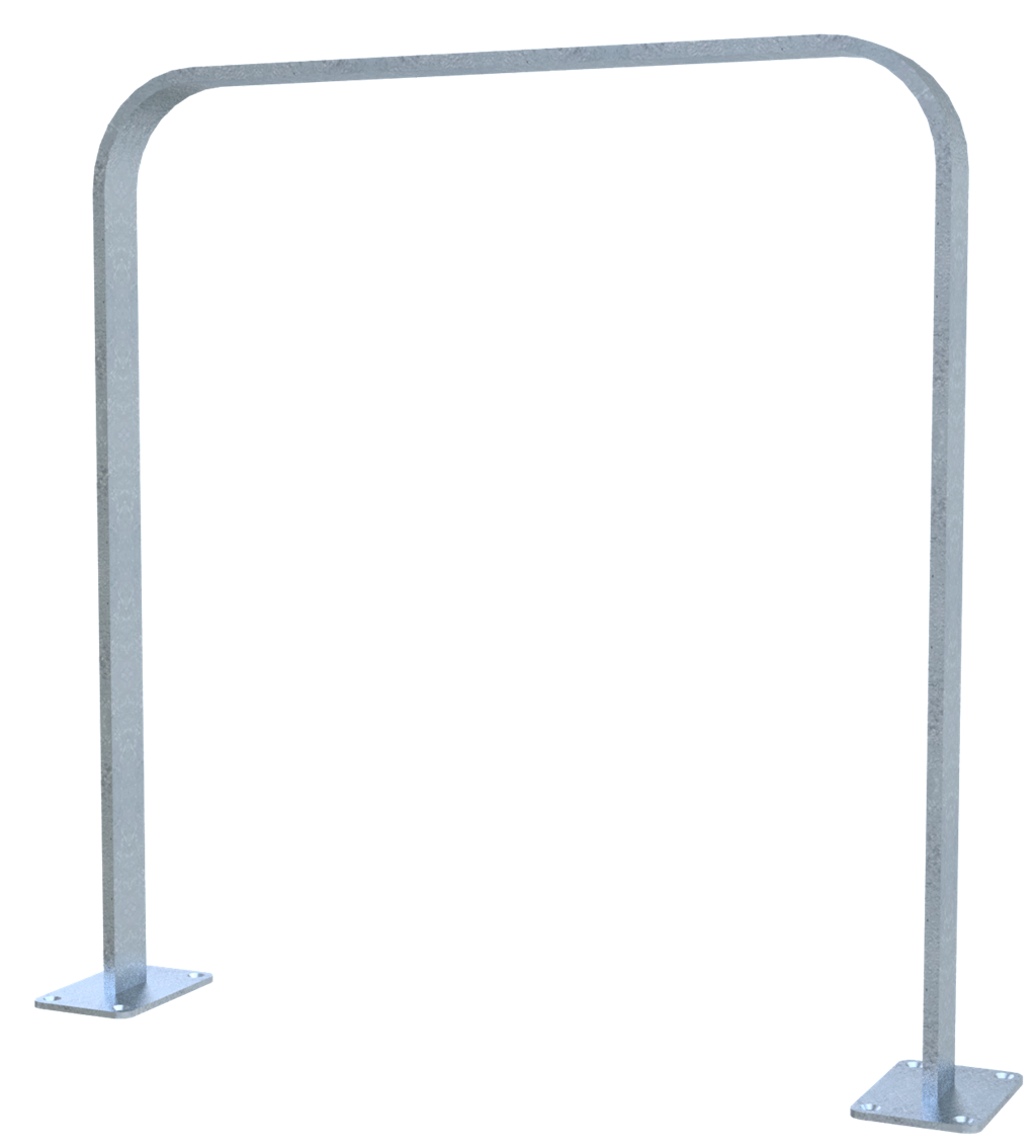 Schake Suport pentru biciclete, DB 703, 50 × 12 mm, 80 × 12 mm, oțel zincat la cald, fix, cod 4050_075P