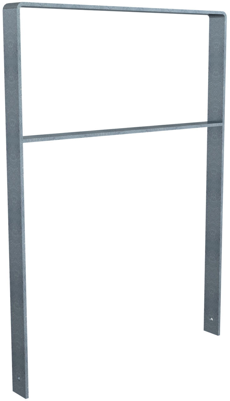 Schake Suport pentru biciclete, 70 × 10 mm, oțel zincat la cald, pentru betonare, cod 4258_080