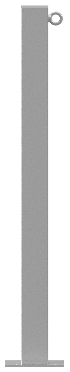 Schake Stâlp de protecție, 70 × 70 mm, 150 × 150 mm, oțel inoxidabil, fix, cu închidere, cod 4070P+1