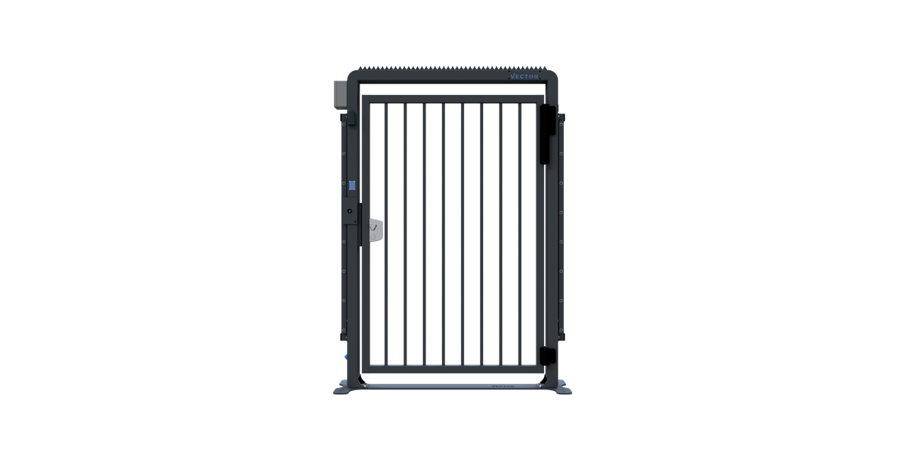 Schake Sistem de siguranță pentru șantier, RAL 7016, 440 × 1580 × 2205 mm, oțel zincat, fix, cod 4VDE13B7016
