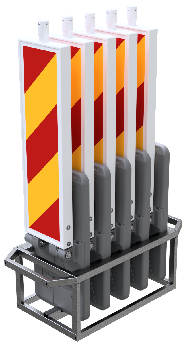 Schake Panou de semnalizare rutieră, set 5 buc., pliabil, cod 36080SK-SET2
