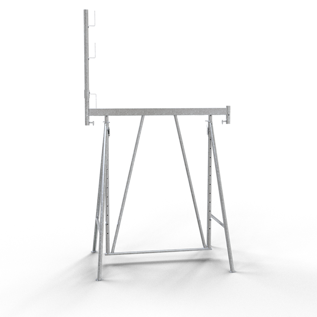 Schake Capră de schelă, set, model Universal, Ø 42 mm, oțel zincat, fix