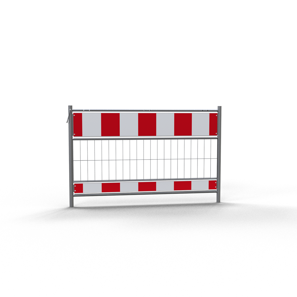 Schake Gard de șantier, Ø 42,4 mm, Ø 26,9 mm, oțel zincat, roșu/alb, cod 33316