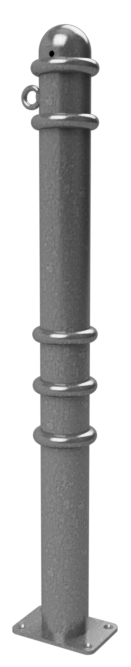Schake Bornă de protecție, seria 479B, RAL 7016, Ø 76 mm, 100 × 150 mm, oțel zincat la cald, cod 479PB+1