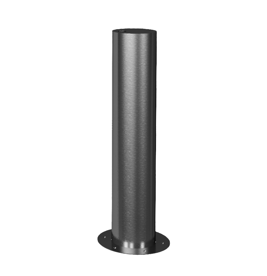 Schake Bornă de protecție, Ø 154 mm, Ø 168,3 mm, oțel inoxidabil, zincat la cald, cu închidere