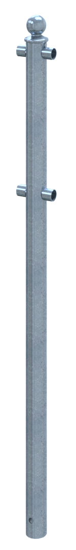 Schake Balustradă de protecție, Ø 60 mm, oțel zincat la cald, fix, pentru betonare, cod 467_12
