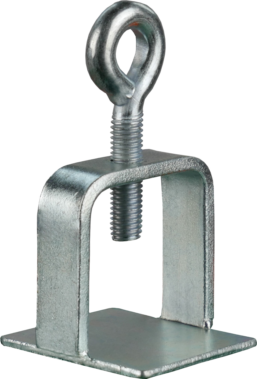 Schake Țeavă sau clemă pentru semn, Ø 42 mm, 40 × 40 mm, oțel zincat, roșu/alb, cod 31310