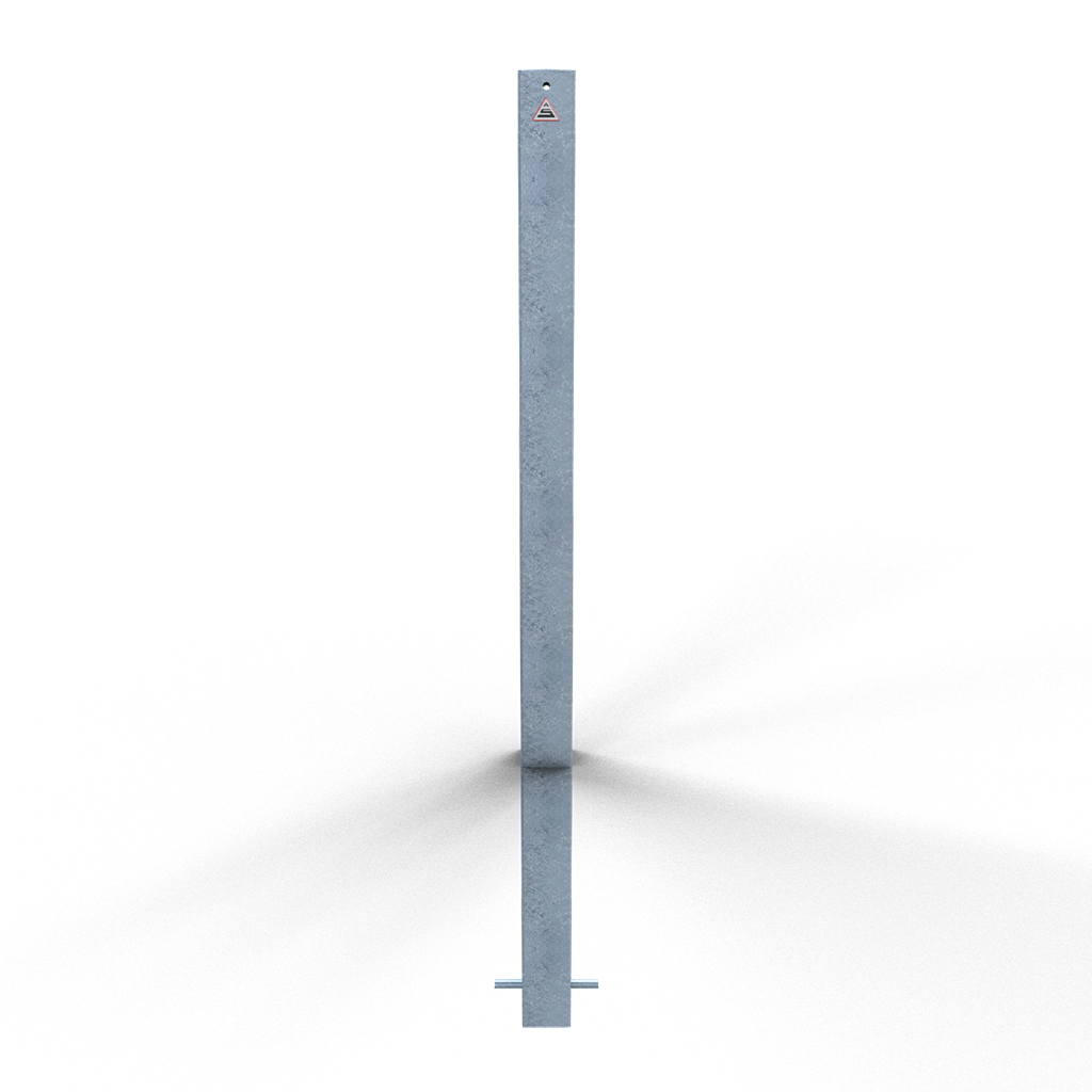 Schake Stâlp de protecție, 70 × 70 mm, oțel zincat la cald, fix, pentru betonare, cod 470