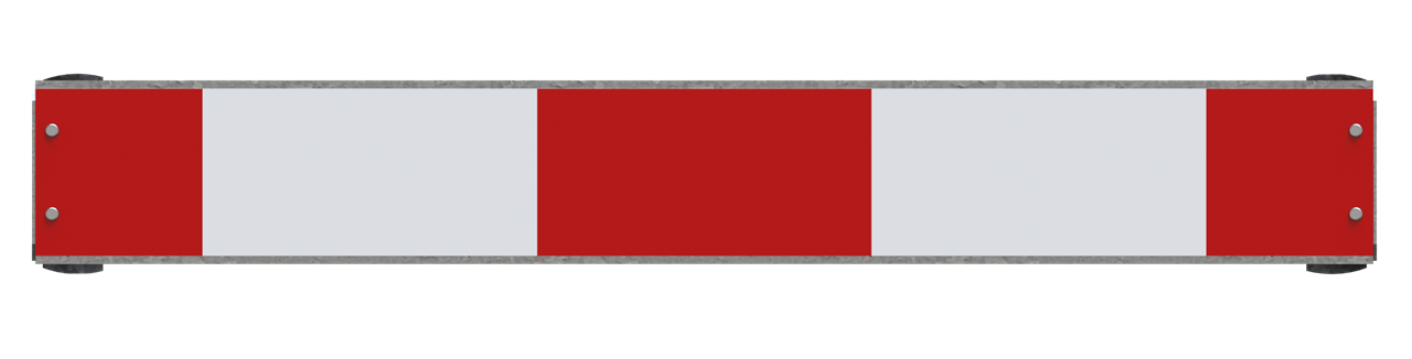 Schake Suport pentru indicator, 800 × 110 mm, oțel zincat, roșu/alb, fix, cod 632020