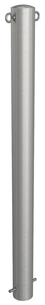 Schake Stâlp de protecție, Ø 89 mm, oțel inoxidabil, fix, cu închidere, pentru betonare, cod 4089+2
