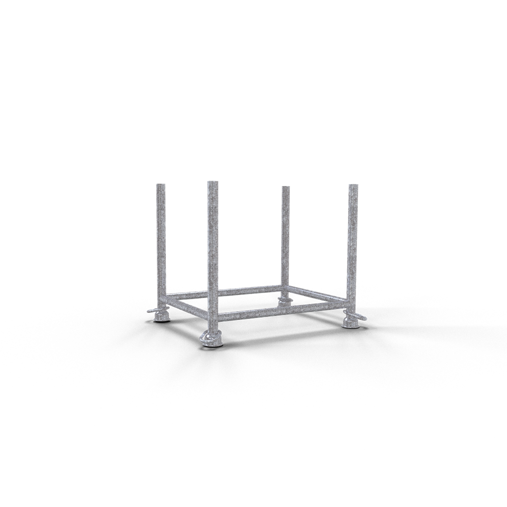 Schake Palet pentru depozitare și transport, Ø 57 mm, Ø 48,3 mm, oțel zincat, cod 50102-0