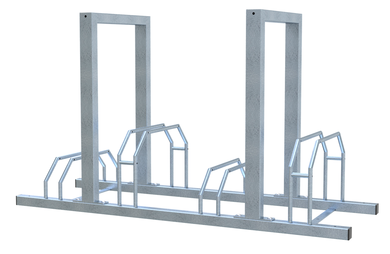 Schake Suport pentru biciclete, set, 60 × 40 mm, oțel zincat la cald, cod 421_40H