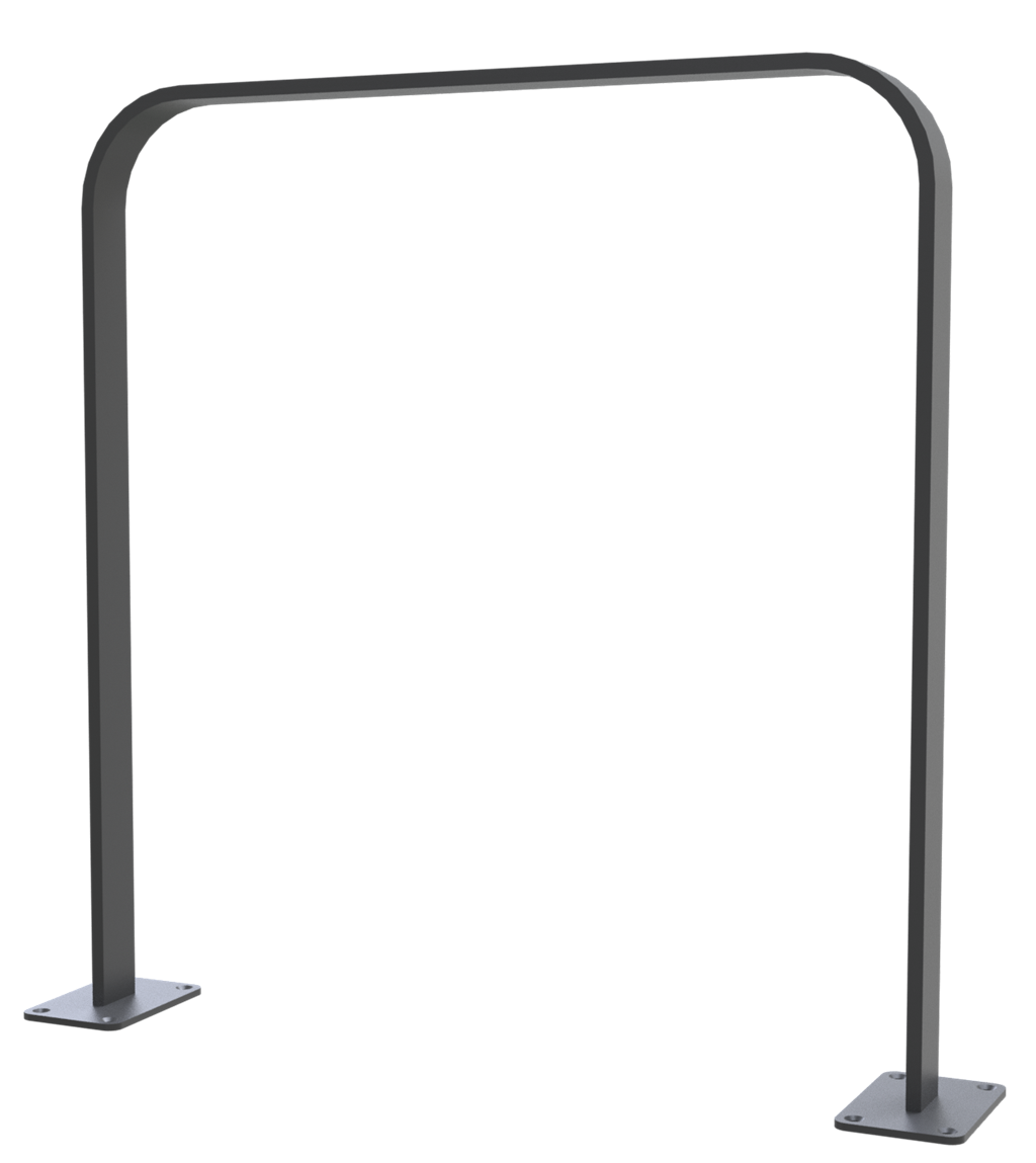 Schake Suport pentru biciclete, DB 703, 50 × 12 mm, 80 × 12 mm, oțel zincat la cald, fix, cod 4050_075BP