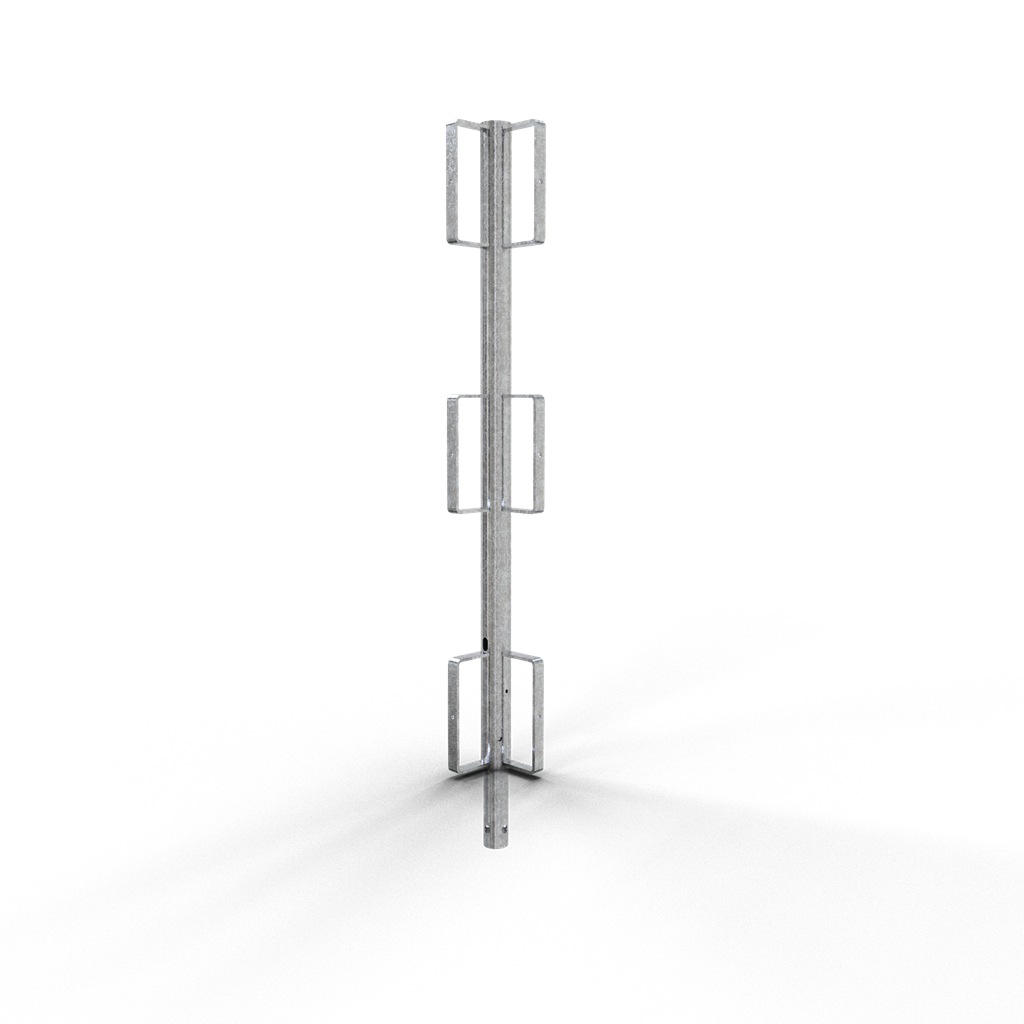 Schake Stâlp de protecție, Ø 48 mm, Ø 48,3 mm, oțel zincat, pliabil, cod 11278VG