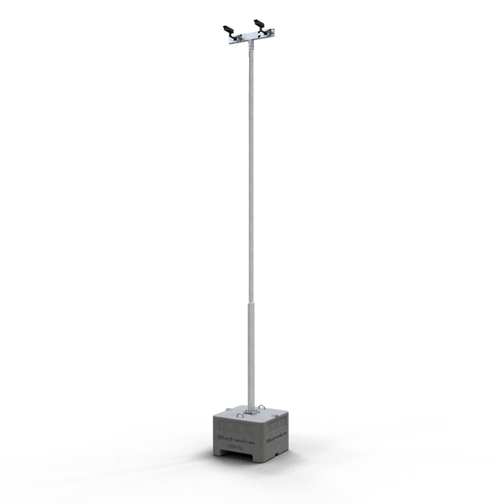 Schake Lampă de avertizare, set, RAL9005, 6 m, oțel zincat, cod 3531K-SET1
