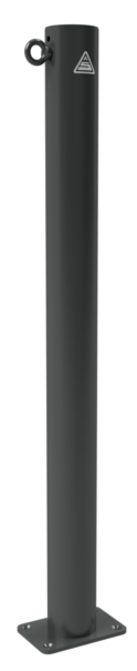 Schake Bornă de protecție, seria 4074B, DB 703, Ø 76 mm, 100 × 150 mm, oțel zincat la cald, cod 4074PB+1