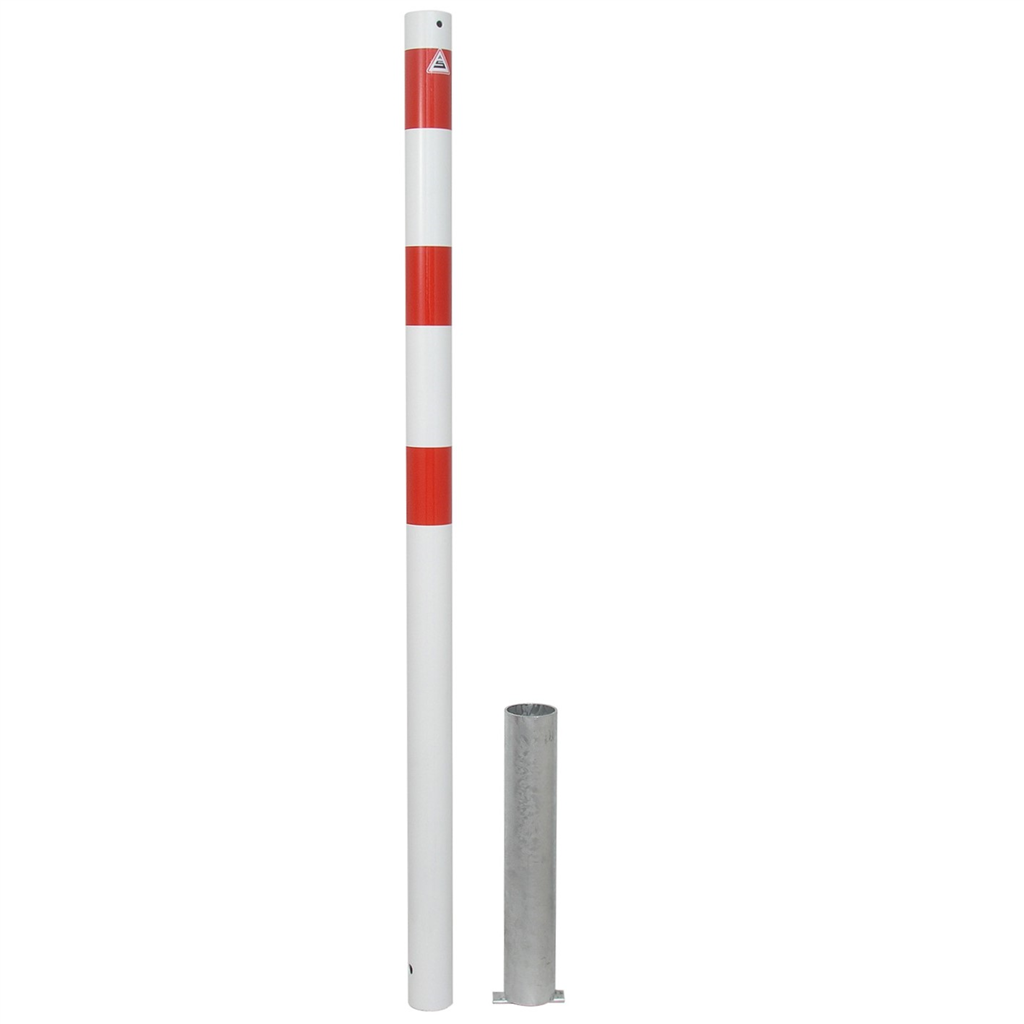 Schake Stâlp de protecție, Ø 60 × 2,5 mm, oțel zincat la cald, demontabil, cu închidere, cod 460HB/1