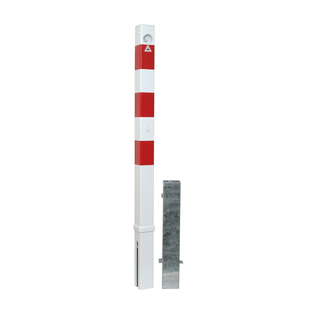 Schake Stâlp de protecție, 70 × 70 mm, oțel zincat la cald, demontabil, cu închidere, cod 470D